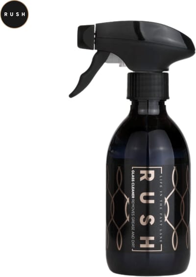RUSH Glass Cleaner - 300 ml - streeploos schone ruiten - reinigt snel en droogt streeploos - geschikt voor binnen en buitenzijde - verwijdert vet, vuil, stof en vingerafdrukken