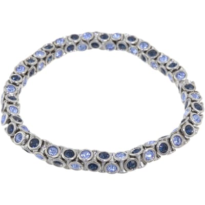 Behave - elastische armband - donker en lichtblauw - casual chic