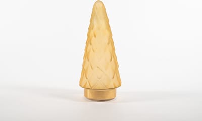Anna's collection - Tree Glass 10,5X24,5Cm Matt Gold With Golden Ba...