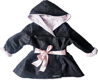 BamBella ® - Jas - maat 104- Zomerjas meisjes kinder jas kind baby panterprint lente zwart roze