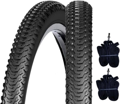 Fietsbanden en binnenbanden - Mountainbike set - Fietsen op terrein - Butyl binnenbanden - 26 x 2.00 - Zwart