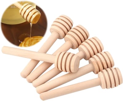 Houten Roerstaafjes voor Honing, 50 Stuks - Ideaal voor Koffie, Melk en Thee, Perfect voor Thuis en Winkels