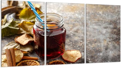 TMK ArtDeko Serie - Glazen Beschermer Voor Kookplaat - 3x30x52cm - Gehard Glas - Multipurpose Paneel