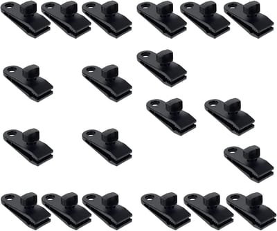 Set van 20 Sterke Tarp Clips voor Tent en Zeilen - Winddichte Klemmen voor Kamperen, Tuin en Schaduwdoeken