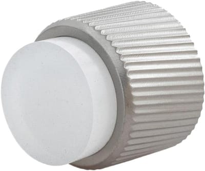 Deurstopper Muur - Wandstopper Deur - Muren Beschermen - Lineaire Kartels - 28 x 28 mm - Mat Roestvrij Staal