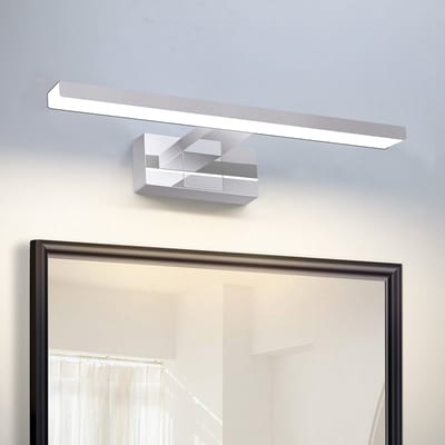 NETTLIFE LED Spiegellamp - L 30CM - badkamerlamp - chroom - neutraal wit 4000K - 6W - Badkamerverlichting - IP44 wandlamp - modern Spiegelverlichting - voor keuken | badkamermeubel