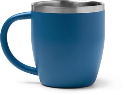Bany Thermos 1518 RVS- Blauw - 300 ML - Dubbelwandig met Handvat zonder deksel - dubbelwandige vacuüm geïsoleerde koffiebeker - Thee - Koffie. Geschikt voor laser