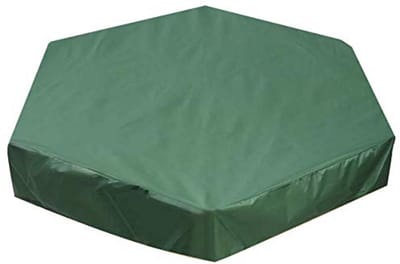 Zeshoekige Waterdichte Zandbak Cover met Trekkoord voor Tuin en Outdoor