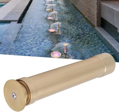 Verstelbare Messing Fonteinspuitkop met G1 DN25 Draad, Telescopische Paddestoel Waterstraal voor Tuinvijvers en Decoratie