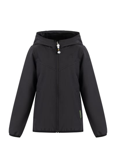 Schmuddelwedda Softshell blouson - gerecycled materiaal Meisje zwart