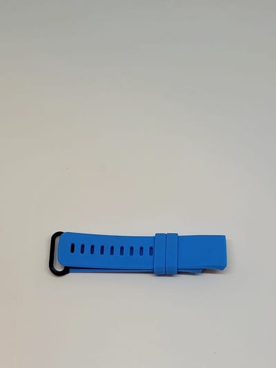 Go Go Gadget - Schubben Siliconen Bandje - Sportbandje - Fitbit Charge 3 & 4 - S/M - Licht Blauw