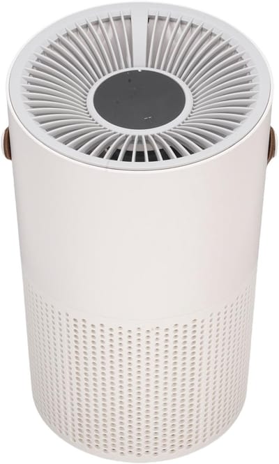 Kleine luchtreiniger - Desktop purifier - Frisse lucht - Ionische werking - 31x19x19 cm - Wit