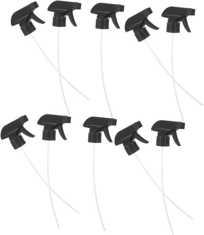 Lekvrije Spuitkoppen - Fijn Verstuivend - Schoonmaken Tuinieren - Universele Pasvorm - 10 Stuks - Zwart