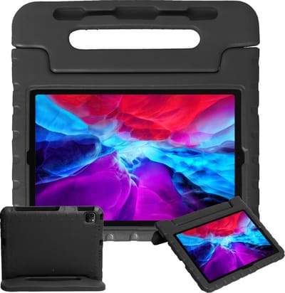 Hoesje - Geschikt voor Apple iPad Pro (2020) - 11 inch - Kinderhoes Shockproof Bumper - Kidsproof Case - Tablethoes - Kinder Hoes Cover - Zwart