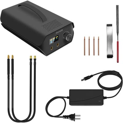 Machine à souder par points de batterie avec écran LCD, 120 vitesses, condensateur Farah réglable, batterie au Lithium, bricolage EU Plug