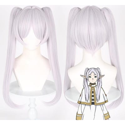 Anime Frieren Beyond Journey's Frieren Cosplay Wandelstok Frieren:Beyond Journey's Cosplay Frieren Cosplay Prop Pruik One Size white