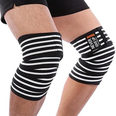 Elastische Knie Brace Wraps voor Gym en Fitness - Verstelbare Compressie Kniebeschermers voor Optimale Ondersteuning
