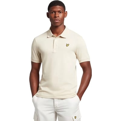 Lyle and Scott - Polo Plain Khaki - Regular-fit - Heren Poloshirt Maat XL