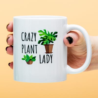 Mok Crazy Plant Lady van Ditverzinjeniet.nl
