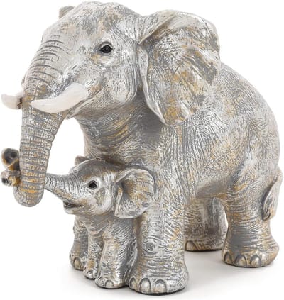 Decoratieve olifantenfiguren voor woonkamer en kantoor - sfeervolle olifantengeschenken