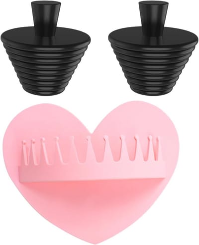 2x Universele Siliconen Wastafelstop & 1x Douche Haarvanger Set voor Badkamer en Keuken