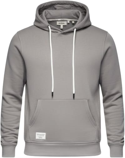 OMBRE Sweater - Regular Fit - Katoen - Lange Mouw Grijs S