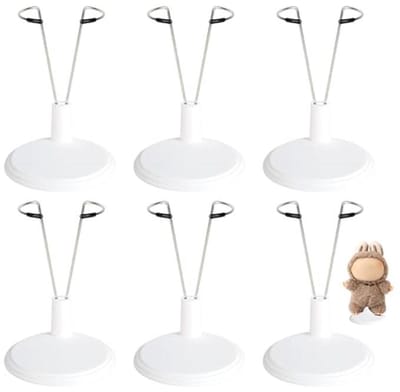 Verstelbare Poppenstandaard - 6 Stuks voor Figurines en Speelgoeddisplay - Decoratie en Ondersteuning voor Poppen van 10,16 tot 20,32 cm