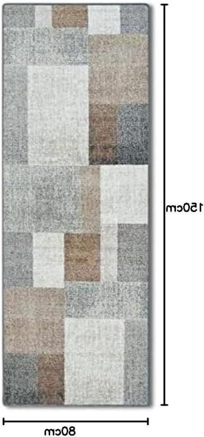 Tapijtloper op maat - Keukenloper Haltapijt - Wonen en Keuken - Antislip achterkant - 80 x 150 cm - Bruin
