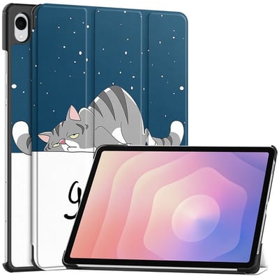 Coverup Tablethoes geschikt voor Samsung Galaxy Tab S11 Hoesje - Tri-Fold Book Case met Wake/Sleep - Kat