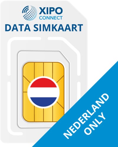 XIPO CONNECT - Data Simkaart Nederland - 10GB NL Only - 365 dagen geldig tot onbeperkt houdbaar