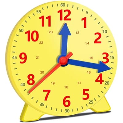 Modèle d'horloge en bois Aide pédagogique Horloges d'apprentissage Montessori avec cartes Jouet pour enfant de maternelle pour jeu interactif Salle de jeux Mur white