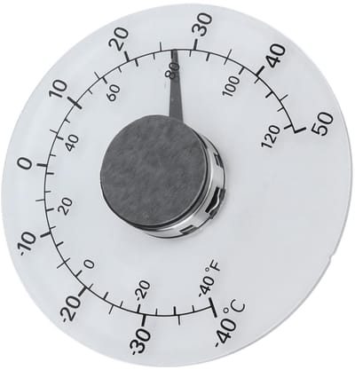 Buitenthermometer - Temperatuurmeter - Weer Buiten - Nauwkeurige Meting - 43 Inch Diameter - Transparant