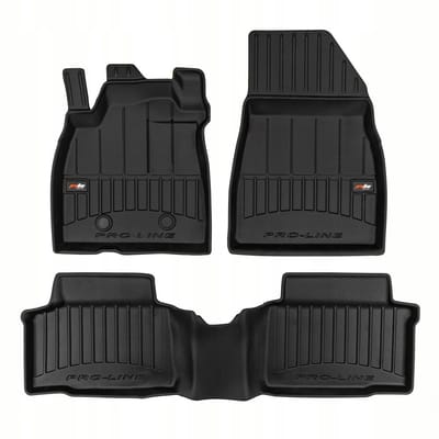 Frogum Elasto 3D - Automatenset - Geschikt voor Dacia Duster III vanaf 2024 - 3-delig - TPE Rubber - Hoge Rand 6cm