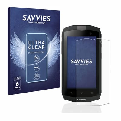 Savvies - Screenprotector voor Crosscall Trekker M1 Core / M1 - Folie Beschermfolie transparant 6 Stuks