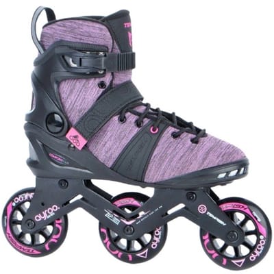 Tempish Ayroo 3x90 Dames Skeelers – 3 Wielen 90mm – Fitness / Speed Inline Skates – Zwart Roze – Maat 41