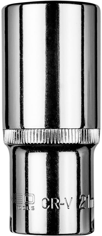 NEO Serie - Lange Zeskantdop 3/8" - 21 mm - Chroom-vanadium Staal