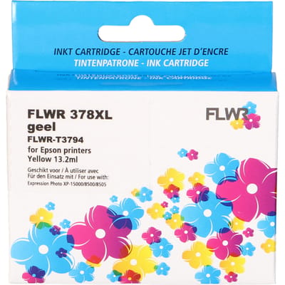 FLWR - Inktcartridge / 378XL / Geel - Geschikt voor Epson