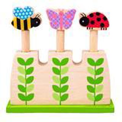 Bigjigs Wooden Garden Pop Up Animals