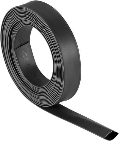 Kleurige Krimpkous 5/16 inch (8mm) - 13.7mm Platte Breedte - 2:1 Krimpverhouding - 3 Meter Kabelbescherming - Zwart
