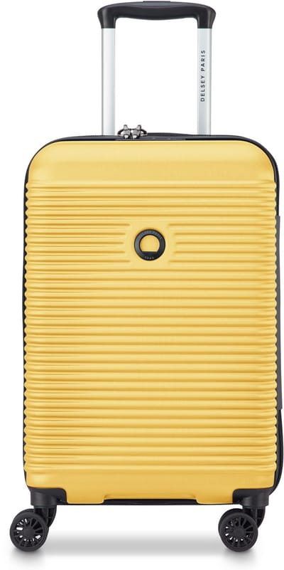 Delsey Freestyle Handbagage Koffer 55 cm uitbreidbaar met TSA slot en SECURITECH® rits – Yellow