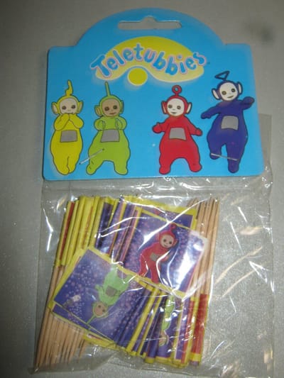30 stuks depa feest vlagprikkers de Teletubbies