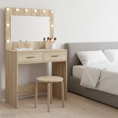 vidaXL - Kaptafel - Sonoma - Eik - 78,5 - x - 41 - x - 135 - cm - Bewerkt - hout