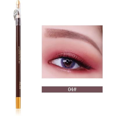 Waterproof Wenkbrauwpotlood Wenkbrauw Eyeliner Wenkbrauwpen Bruin/Zwart Met Puntenslijper Oogmake-up Schoonheids Cosmetisch Hulpmiddel brown