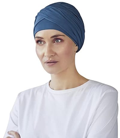 Shakti Tulband voor Dames - Chemomuts en Hoofddoek tegen Haaruitval - Zeeblauw - One Size
