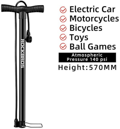 PRO Fietspomp - High Pressure 140 Psi - AV & FV Ventielen - Fietspompen Racefiets - Fiets - Mtb - EBike - Luchtpomp