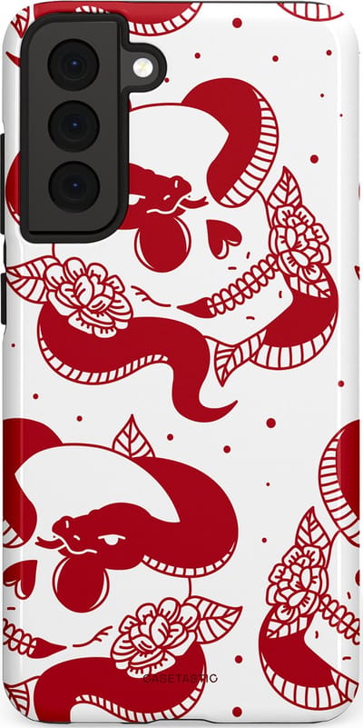 Casetastic Hoesje Geschikt voor Samsung S21 FE - Stijlvolle Beschermende Duo-layer Case - Beet van de nacht