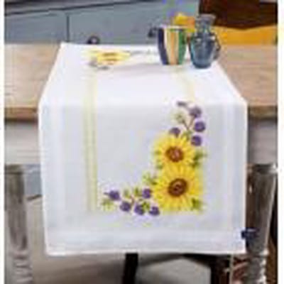 Vervaco - Loper kit - Zonnebloemen - PN-0147030 - Borduren - Borduurpakket - Borduurpakket volwassenen - Borduurpakket kind