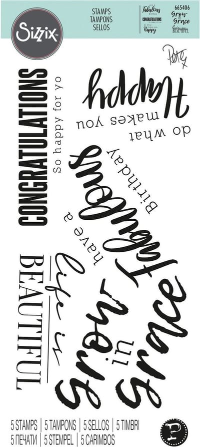 Clear stamps sunnyside 4- Sizzix
