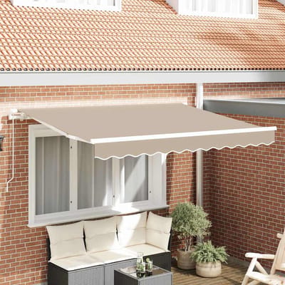 vidaXL - Vervangingsdoek - zonnescherm - voor - 3,5x2 - m - Beige - Polyester