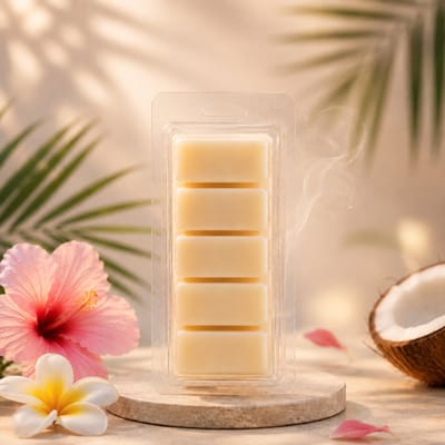 Waxmelts Seychelles - Snapbar - Geinspireerd op - 55 gram - Sojawas - Handmade - Dierproefvrij - Vegan - Huisparfum - Voor in geurbrander - Waxbrander - Geur in huis - Geurkaars - Parfum